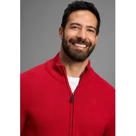 MAN'S WORLD Strickjacke in dunkelrot | Gr.: 4XL