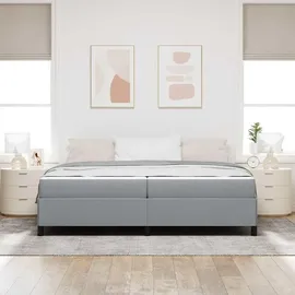 vidaXL Boxspringbett 200 x 200 cm Hellgrau