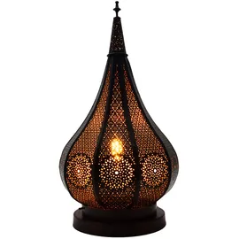 Marrakesch Orient & Mediterran Interior 2er Set Orientalische Laterne Windlicht Garten Deko Ezana schwarz