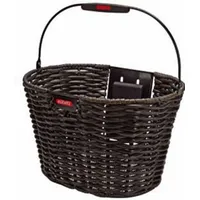 KLICKfix Fahrradkorb Structura oval schwarz