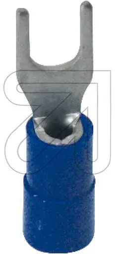 Gabel-Kabelschuh M4 blau - 2,5mm2, 100 Stk