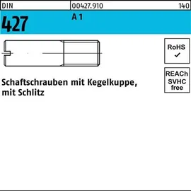 F. REYHER Nchfg. GmbH & Co. KG Schaftschraube DIN 427/ISO 2342 Kegelkuppe/Schlitz M6 x 12 100 Stück