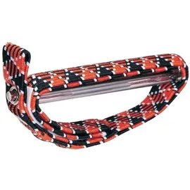 Jim Dunlop Kapodaster Elastisch Akustikgitarre, Schwarz und Orange, Platte