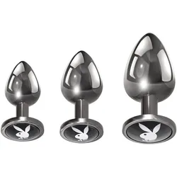 Playboy Toys Pleasure 3 Ways Analplug-Set 3 St.
