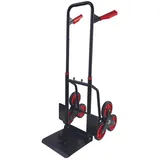 RAMROXX Treppensackkarre 150 kg Schwarz
