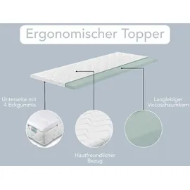 XDream Pure Topper ergonomisch 160 x 200 cm weiß