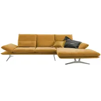 KOINOR Ecksofa aus Flachgewebe Francis , orange , Maße (cm): B: 314 H: 93 T: 159