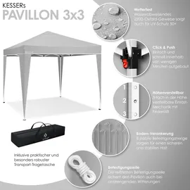 Kesser Faltpavillon 3 x 3 m weiß