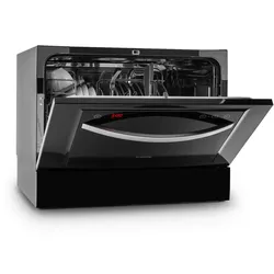 Klarstein Amazonia 6 Luminance Geschirrspüler Glasfront freistehend 1380W Schwarz
