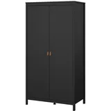 VCM Kleiderschrank Madrid 2-türig 0 x 0 x 0 cm Schwarz