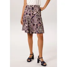 Aniston CASUAL Miniröck Damen Paisley Lila 38