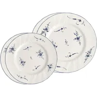 Villeroy & Boch Vieux Luxembourg Teller-Set 4-tlg. weiß/blau