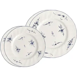 Villeroy & Boch Vieux Luxembourg Teller-Set 4-tlg. weiß/blau