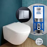 Villeroy & Boch Subway 3.0 Komplett-SET Wand-WC mit neeos Vorwandelement,, 4670T0RW+16791CR#SET,