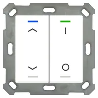 MDT Taster Light 55 2fach RGBW Temperatursensor, sw matt Jal_Sch 1 (BE-TAL55T206.C1)