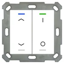 MDT Taster Light 55 2fach RGBW Temperatursensor, sw matt Jal_Sch 1 (BE-TAL55T206.C1)