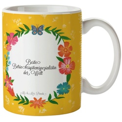 Mr. & Mrs. Panda Tasse Betriebssystemspezialistin – Geschenk, Berufsschule, Studium, Teetass, Keramik