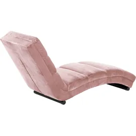 Actona Chaiselongue Samtvelours 1-Sitzer Rosa