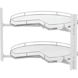 Vauth-Sagel COR Wheel Pro Eckschrank Drehbeschlag, Kb 900 mm, Holz weiss/verchr.