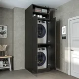 roomart Dora Waschmaschinenschrank 70 x 73,8 x 0 cm Schwarz