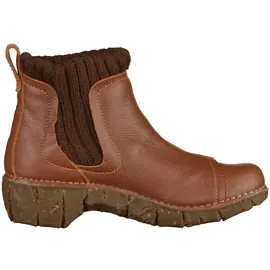 El Naturalista Stiefelette EL NATURALISTA "El Naturalista Stiefelette Leder/Textil", Damen, Gr. 39, braun, Leder, Textil, Schuhe Stiefelette