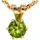Jobo Kettenanhänger Anhänger mit Peridot 10 mm Gold / Gelbgold