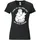 LOGOSHIRT T-Shirt LOGOSHIRT "Sesamstrasse - Krümelmonster Dark Side", Damen, Gr. M, schwarz, 100% Baumwolle, bedruckt, lang, Rundhals, Shirts T-Shirt, mit lizenziertem Print