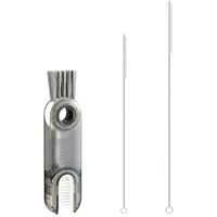 Aeuezxx Reinigungsbürste, 1 Stück 3-in-1-Reinigungsbürsten und 2 Stück Strohbürsten,
