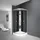 Marwell Steamy Komplettdusche mit Fronteinstieg 90 x 215 cm schwarz Einscheibensicherheitsglas