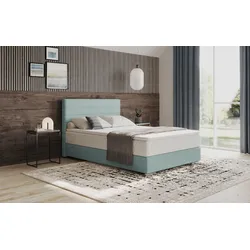 Mr.  Boxbett »Stratus 2«, inkl. Bettkasten und Matratze, Stripes 8624 blue grey, , 17369455-0 Cord