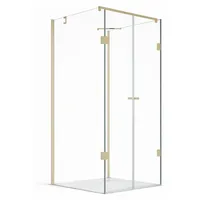 Buylando Emma U-Duschkabine rechts 75 x 180 cm Weiß/Glas 75x90x75x180