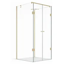 Buylando Emma U-Duschkabine rechts 75 x 180 cm Weiß/Glas 75x90x75x180