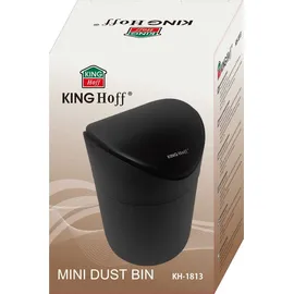 Kinghoff Stahl-Mini-Abfalleimer Kinghoff Kh-1813 Für Den Tisch - Schwarz