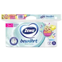Zewa Toilettenpapier Bewährt Lufterfrischer 3-lagig 8 Rollen