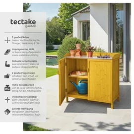 Tectake tectake® Pflanztisch Vita mit Unterschrank