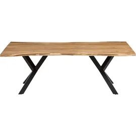SalesFever Eckbankgruppe Eckbankgruppe in Landhausstil, (Set, 6-tlg), Rückenfläche mit aufwändiger Rautensteppung beige|schwarz