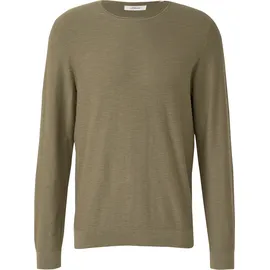 s.Oliver Strickpullover mit Flammgarnstruktur Grün 3XL