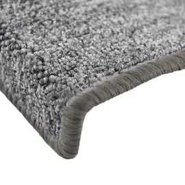 Beautissu Stufenmatte Grau, Textil, 28x1x65 cm Teppiche – Böden, Bodenbeläge