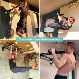 PULLUP & DIP Klimmzugstange Schwarz