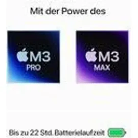 Apple MacBook Pro M3 2023 16" M3 Max 36 GB RAM 1 TB SSD 30-Core GPU Silber