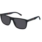 Tommy Hilfiger TH 2043/S Herren-Sonnenbrille Vollrand Quadratisch Kunststoff-Gestell, schwarz