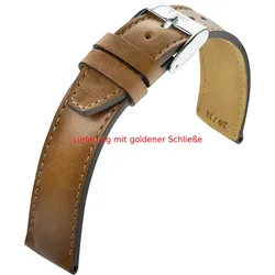 Eulit Pferdeleder Eulux Cavallo Sport 22mm" E58485622281" - tabak