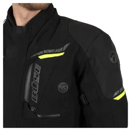 BÜSE Storm Textiljacke Schwarz/Neon-Gelb 50