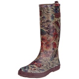 Bisgaard Jungen Mädchen Flower Gummistiefel, Mehrfarbig (174 Bordeaux-Flowers), 22 EU - 22 EU