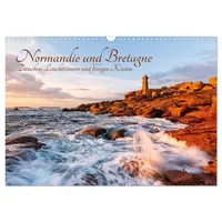 Calvendo Normandie und Bretagne: Zwischen Leuchttürmen und felsigen Küsten