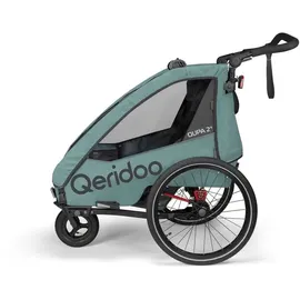 Qeridoo QUPA 2 Plus Kinderanhänger Mineral Blue 2024