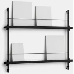 Magazin Regal – MS.65.1 - Schwarz | Schwarz