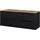 [en.casa] Waschtischunterschrank Skelbolu 160x60x40 cm Schwarz/Eiche [en.casa]
