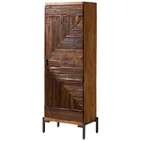 MASSIVMOEBEL24.DE Schrank Altholz 60x40x180 natur lackiert LYON 171