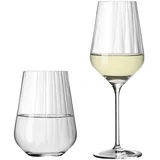 Ritzenhoff & Breker Ritzenhoff Weißwein- und Wasserglas-Set Sternschliff 12-teilig